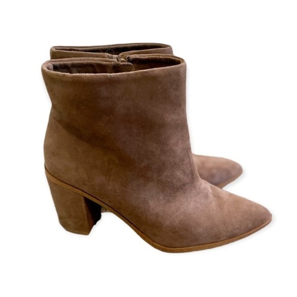1. STATE Pointed Toe Suede Booties